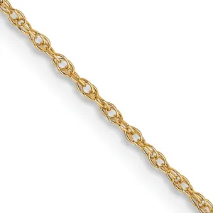 10K Gold Polished Cable Rope Necklace for Elegant Style
