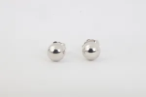 10k White Gold Ball Stud Earrings (0.48g.)