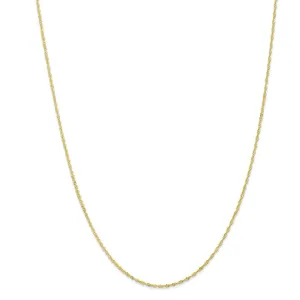 10k Yellow Gold Singapore Necklace with Elegant Timeless Design