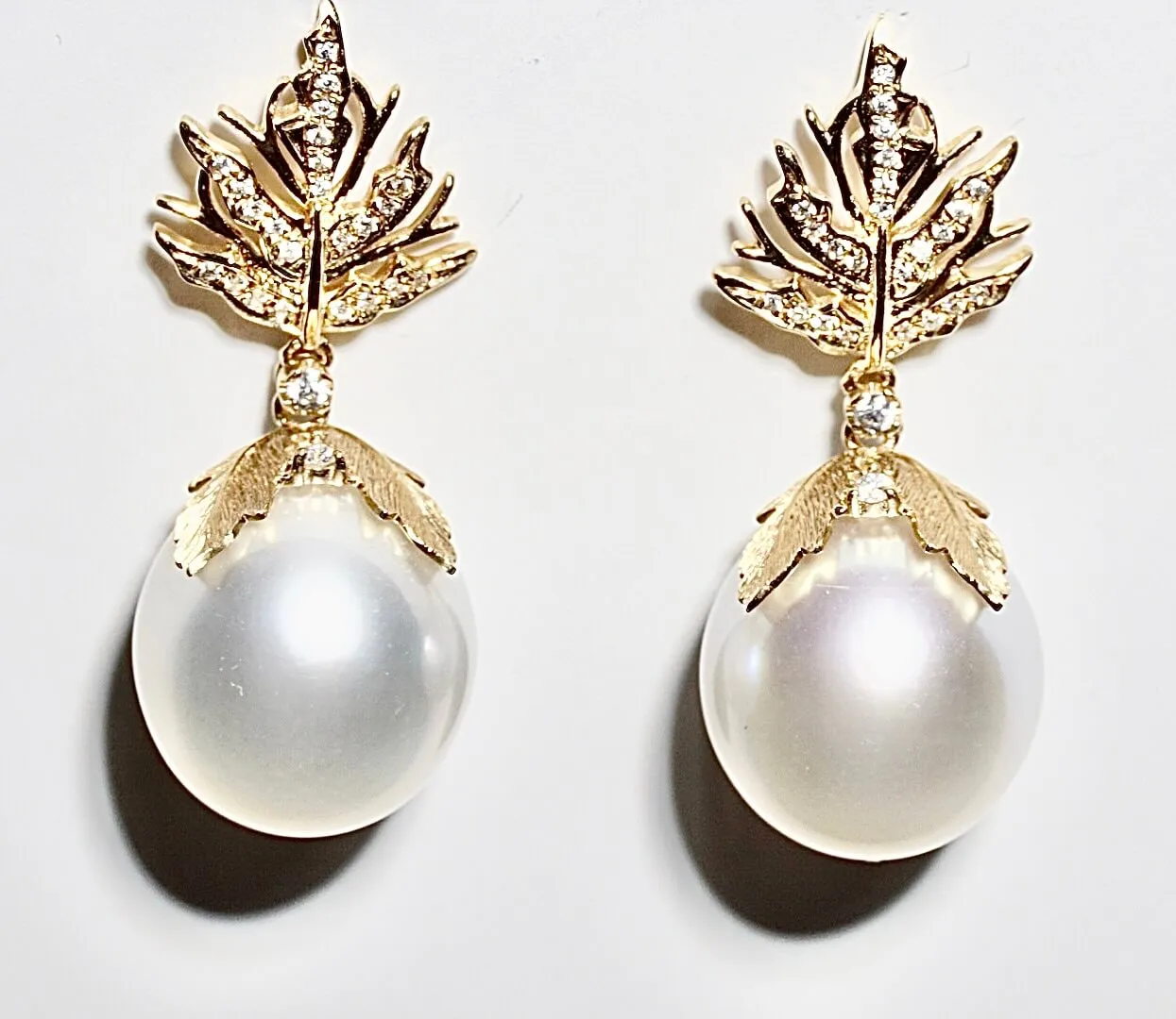 13.5mm-15.5mm Australian South Sea Pearl Earrings
