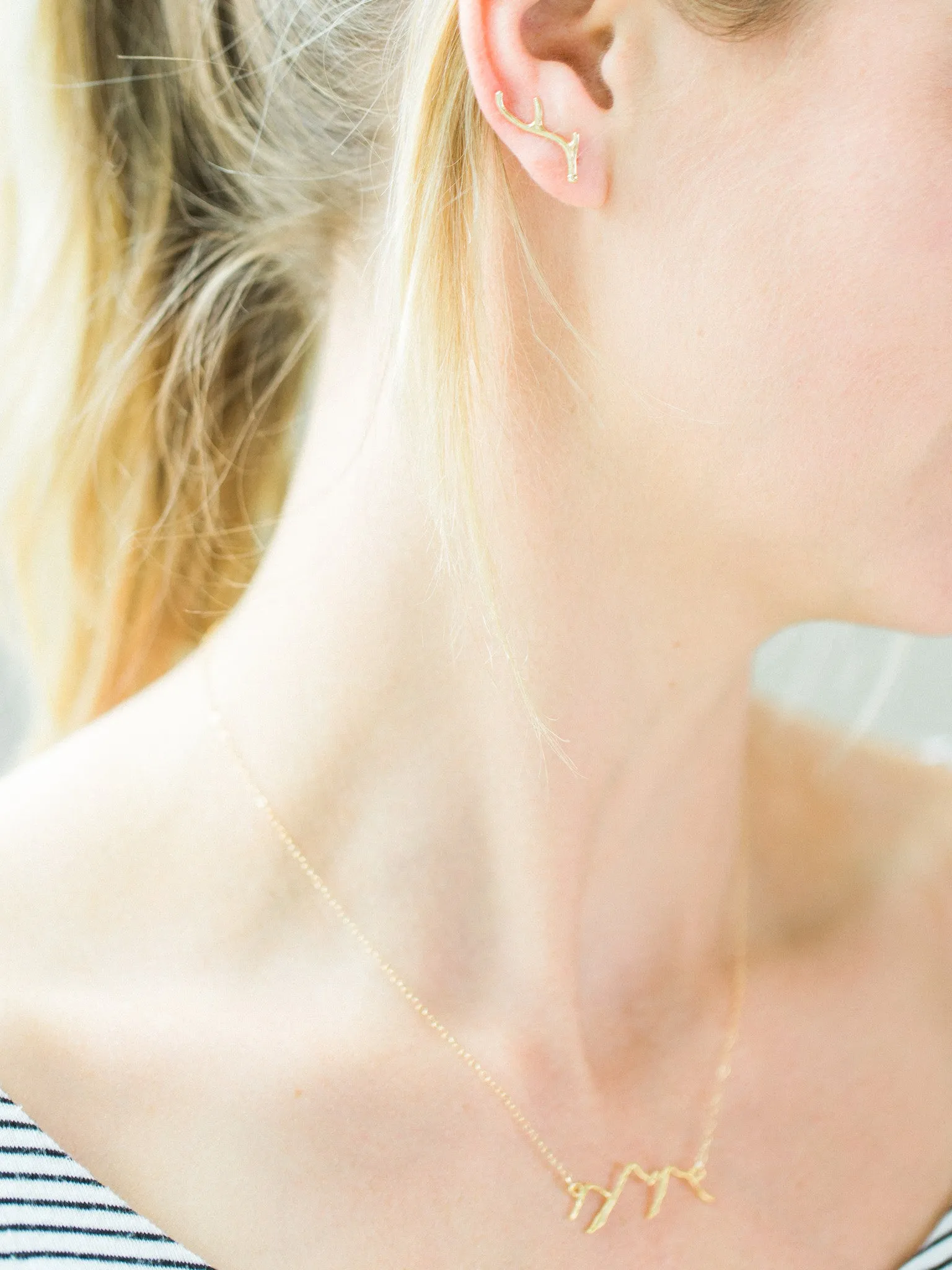 14K Gold Mountain Necklace