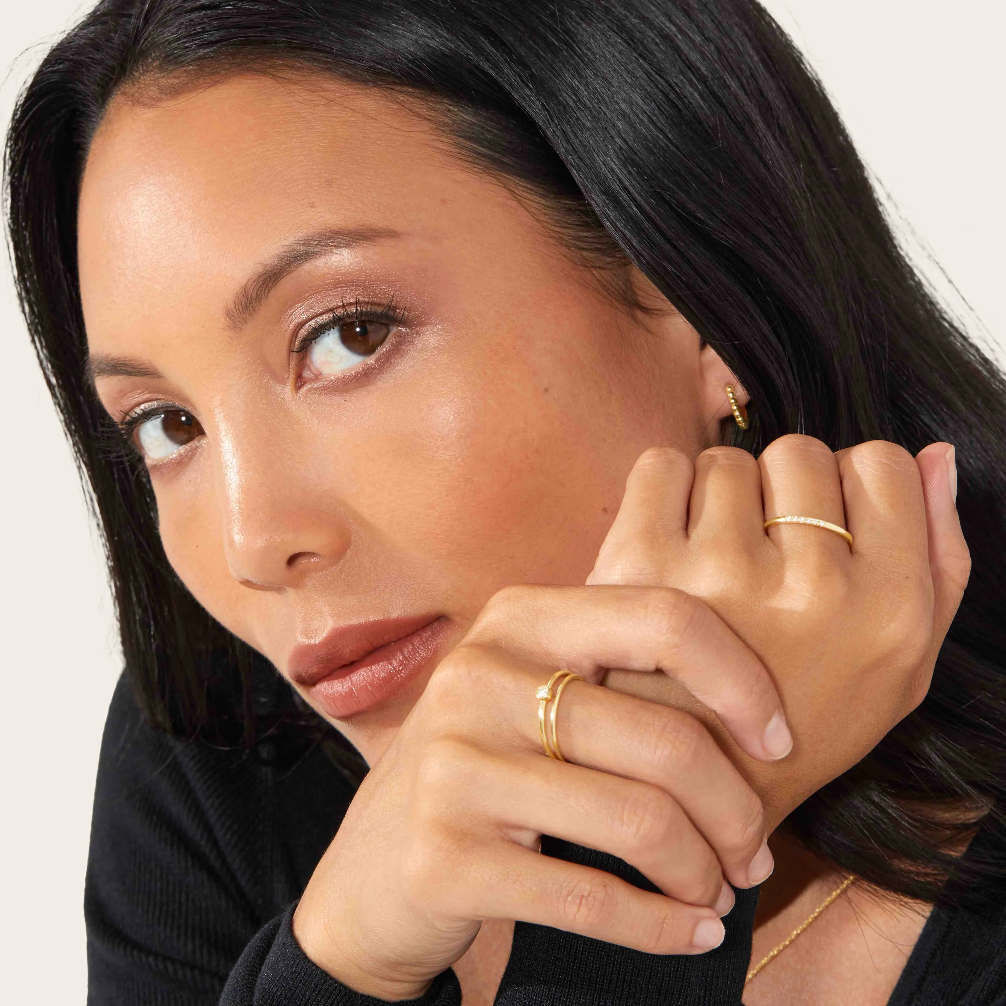 14k Gold Stacker Ring Set