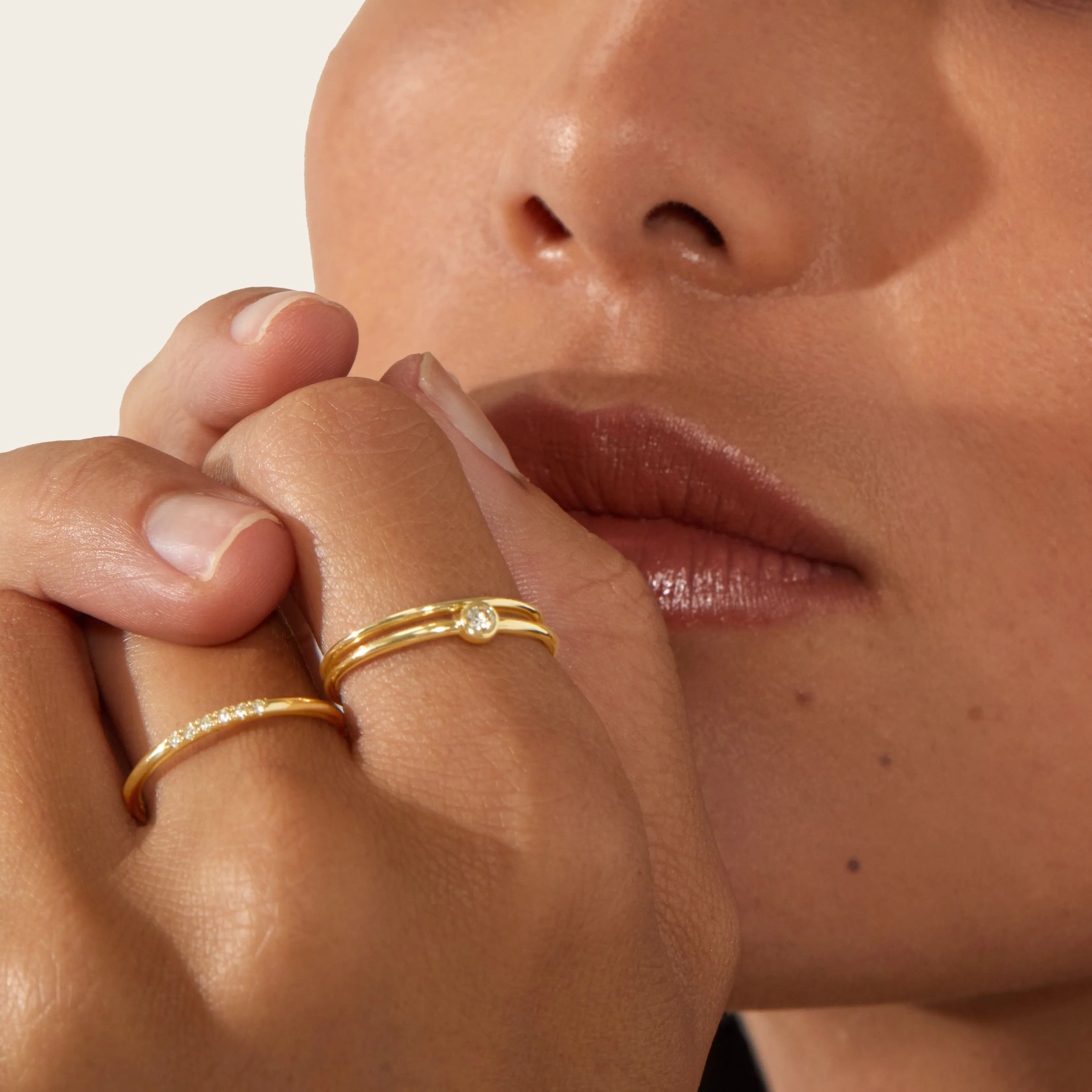 14k Gold Stacker Ring Set