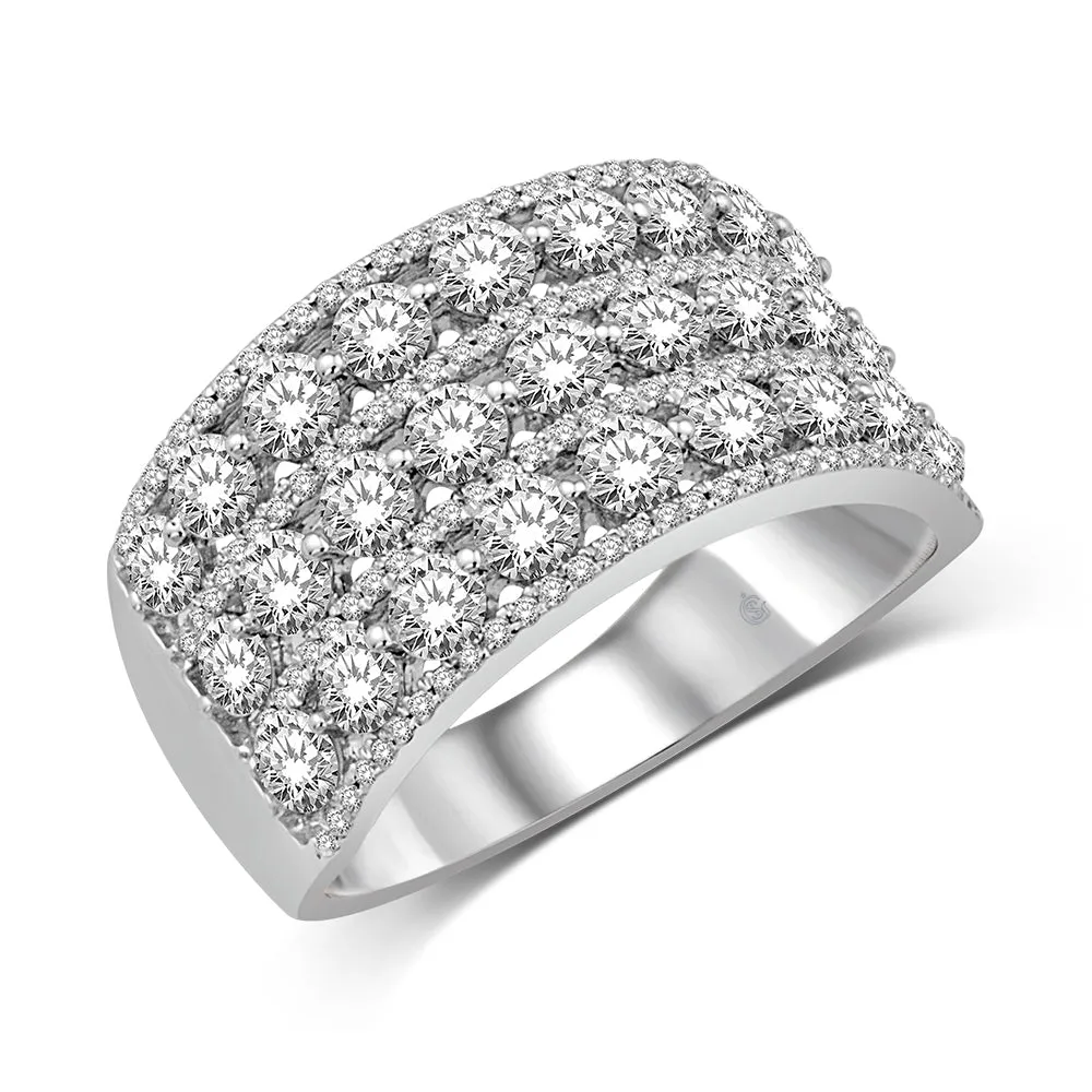 14K White Gold 2 Ct.Tw. Diamond Fashion Band