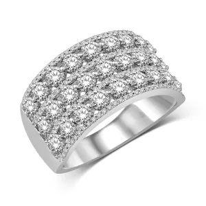 14K White Gold 2 Ct.Tw. Diamond Fashion Band
