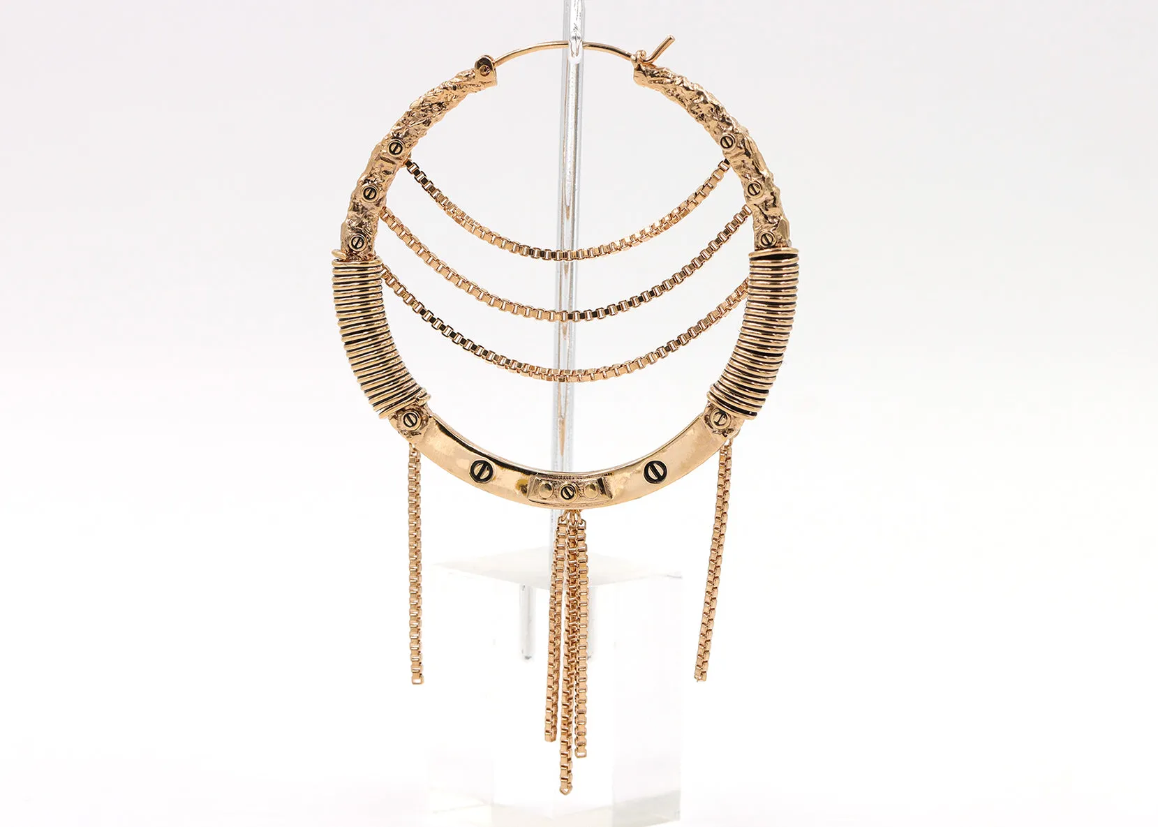18g Shibari Box Chain Earrings