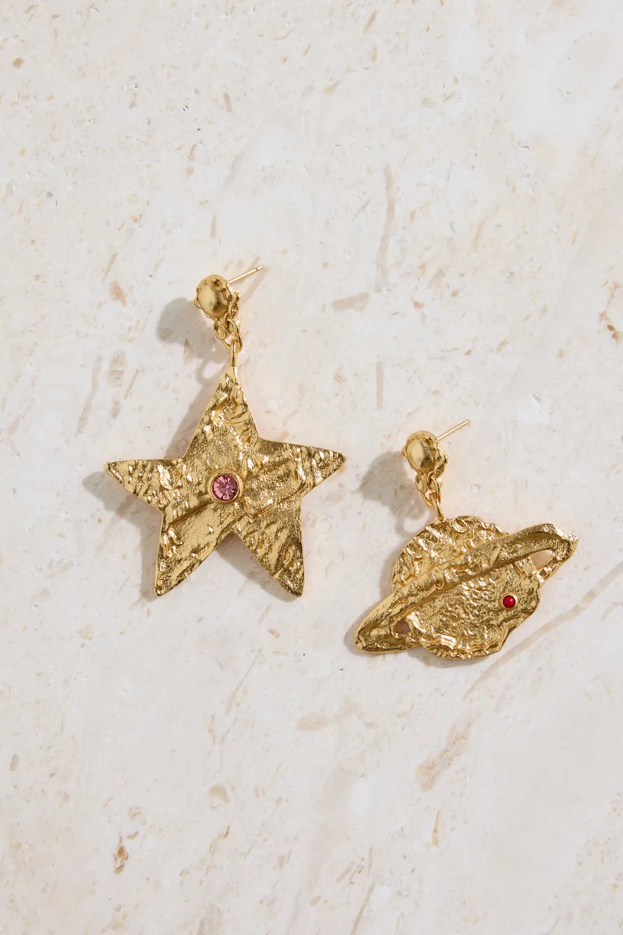 18K Gold Plated Universal Beauty Earrings Gold