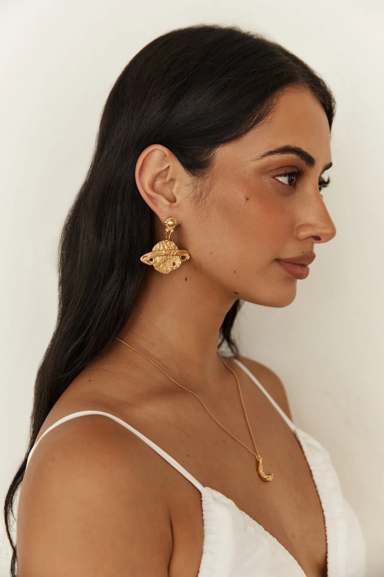 18K Gold Plated Universal Beauty Earrings Gold