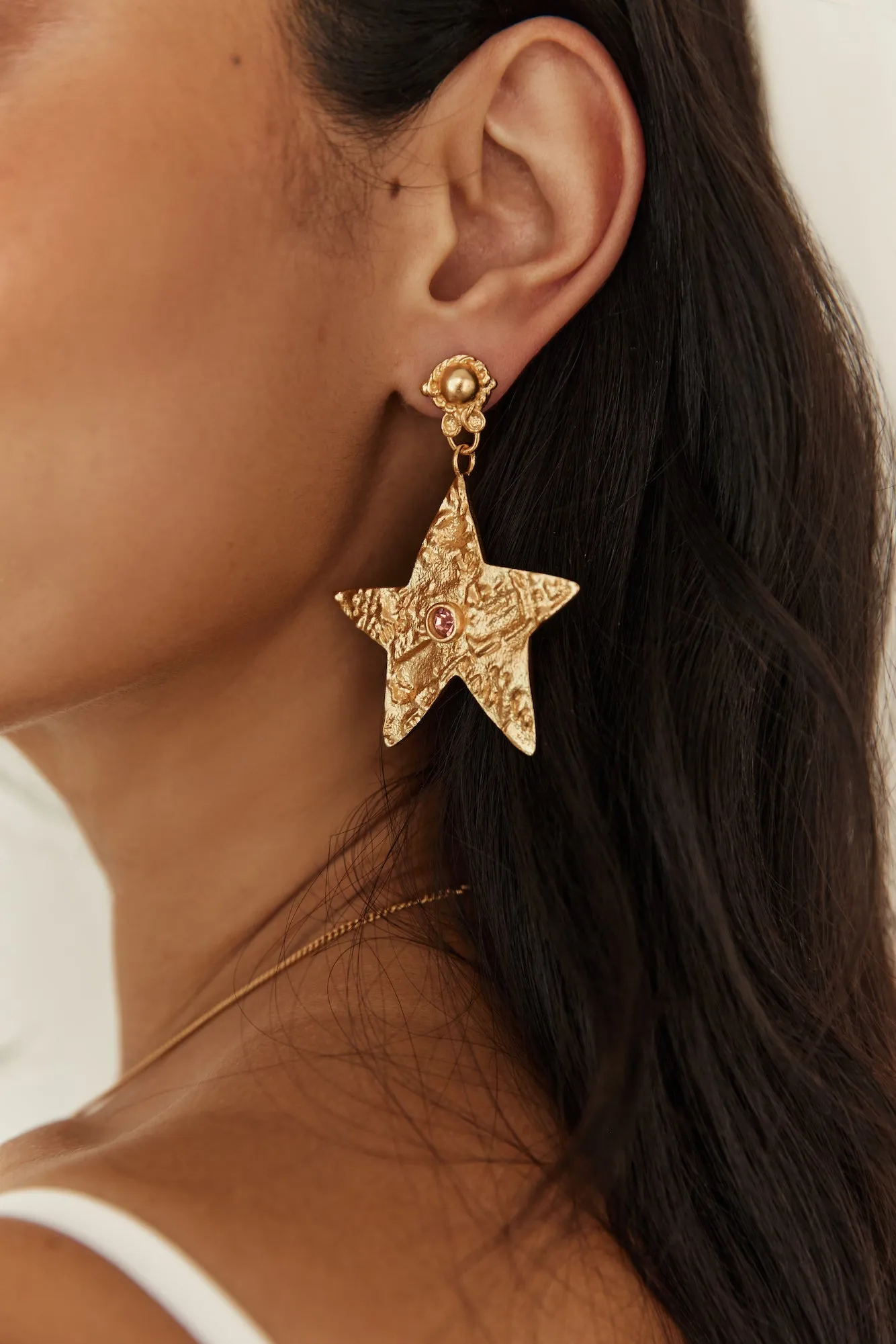 18K Gold Plated Universal Beauty Earrings Gold