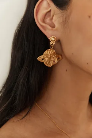 18K Gold Plated Universal Beauty Earrings Gold
