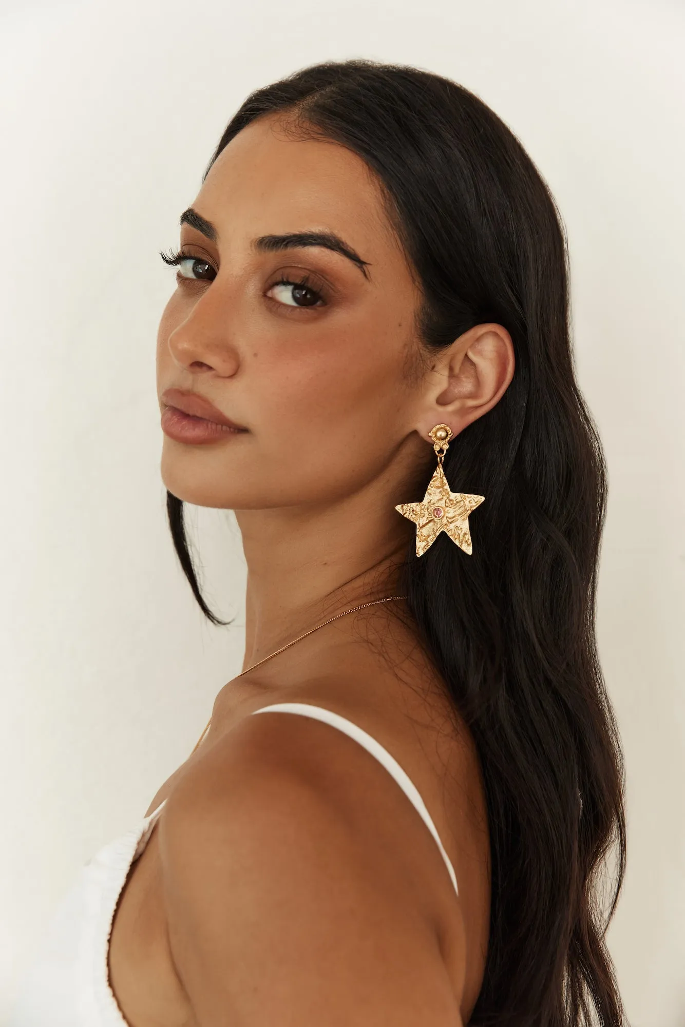 18K Gold Plated Universal Beauty Earrings Gold