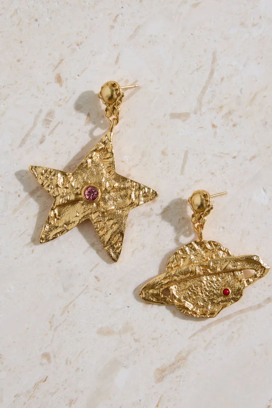 18K Gold Plated Universal Beauty Earrings Gold