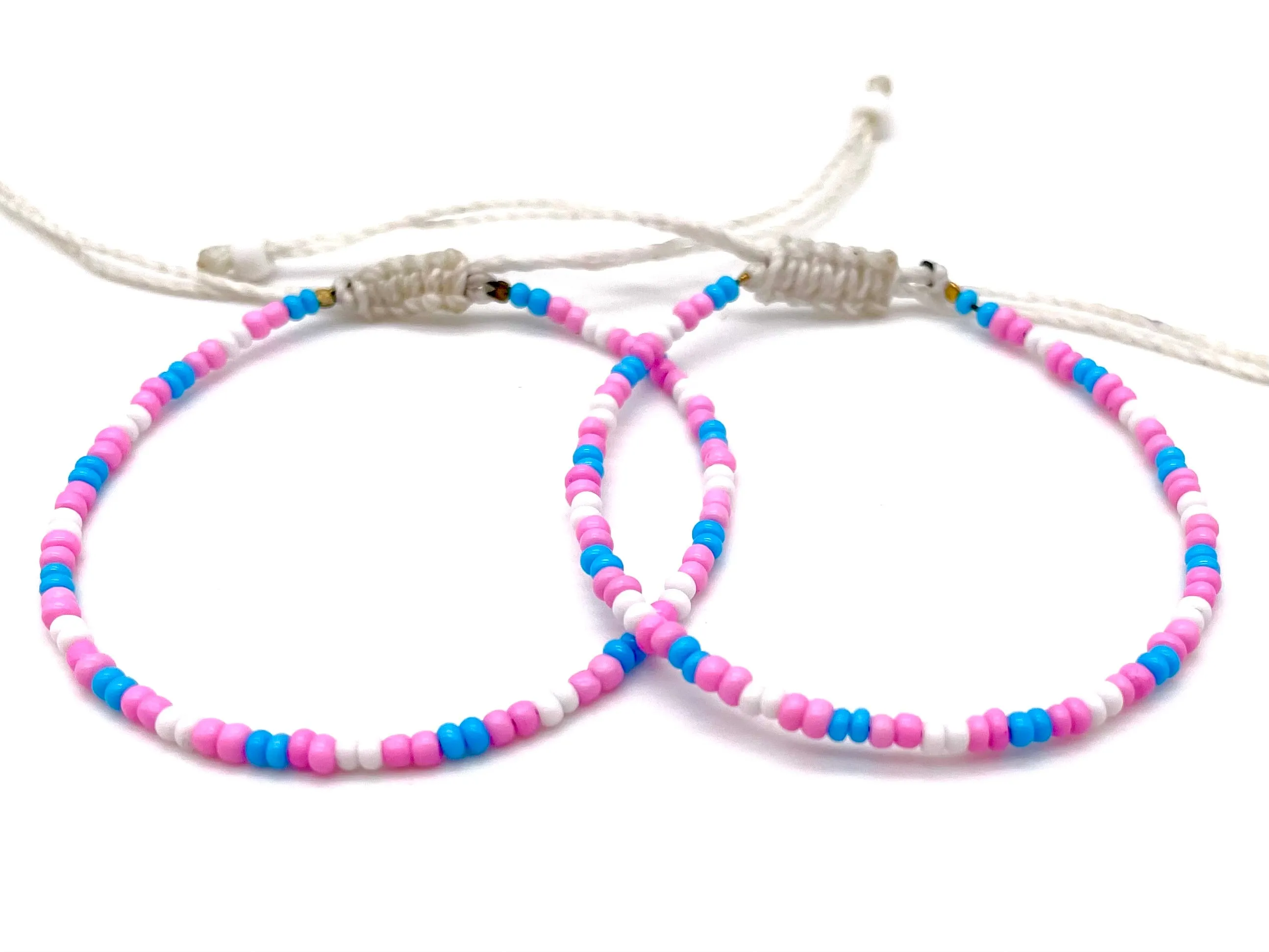 2-PACK Trans Pride Adjustable Bracelets