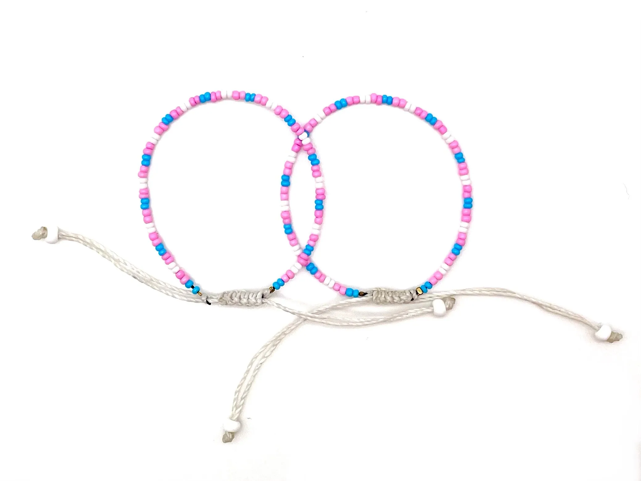 2-PACK Trans Pride Adjustable Bracelets