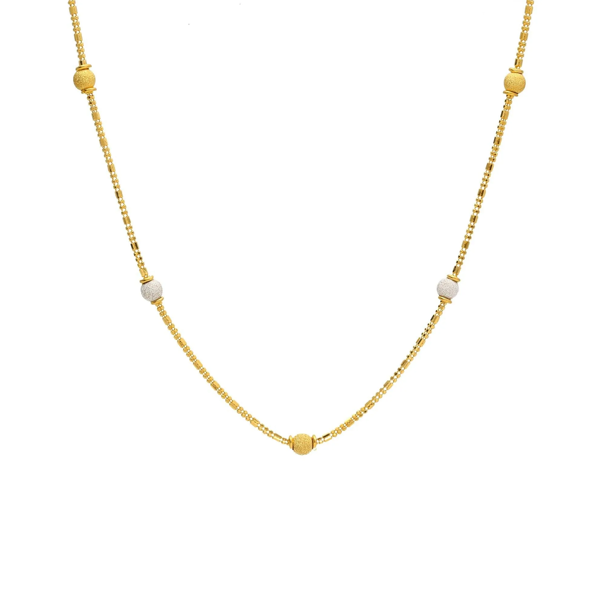 22K Gold Chain W/ Length 18inches