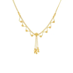 22K Yellow Gold Singapore Beautiful Subtle Chain W/ Length 16inches