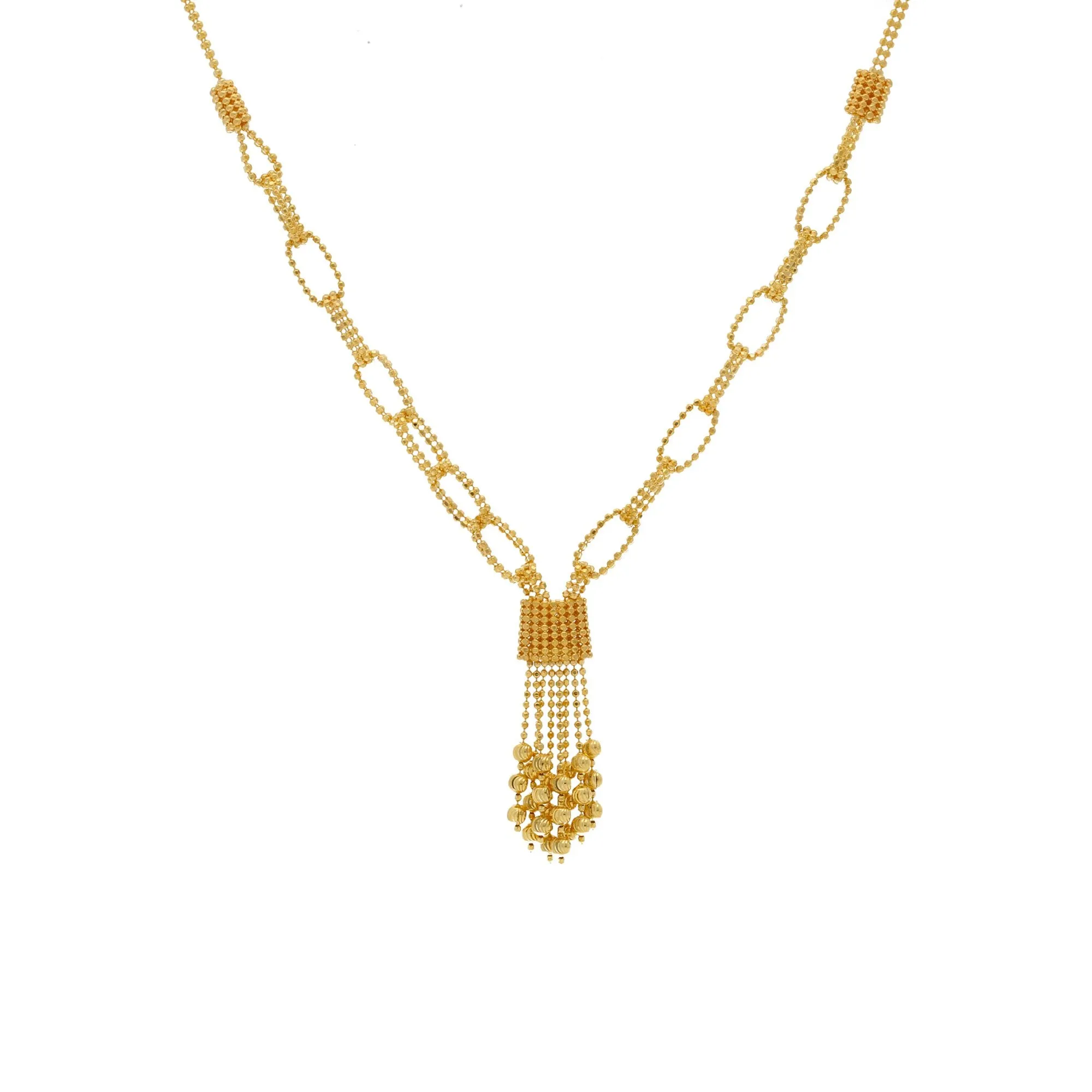 22K Yellow Gold Singapore Classic Chain W/ Length 16inches