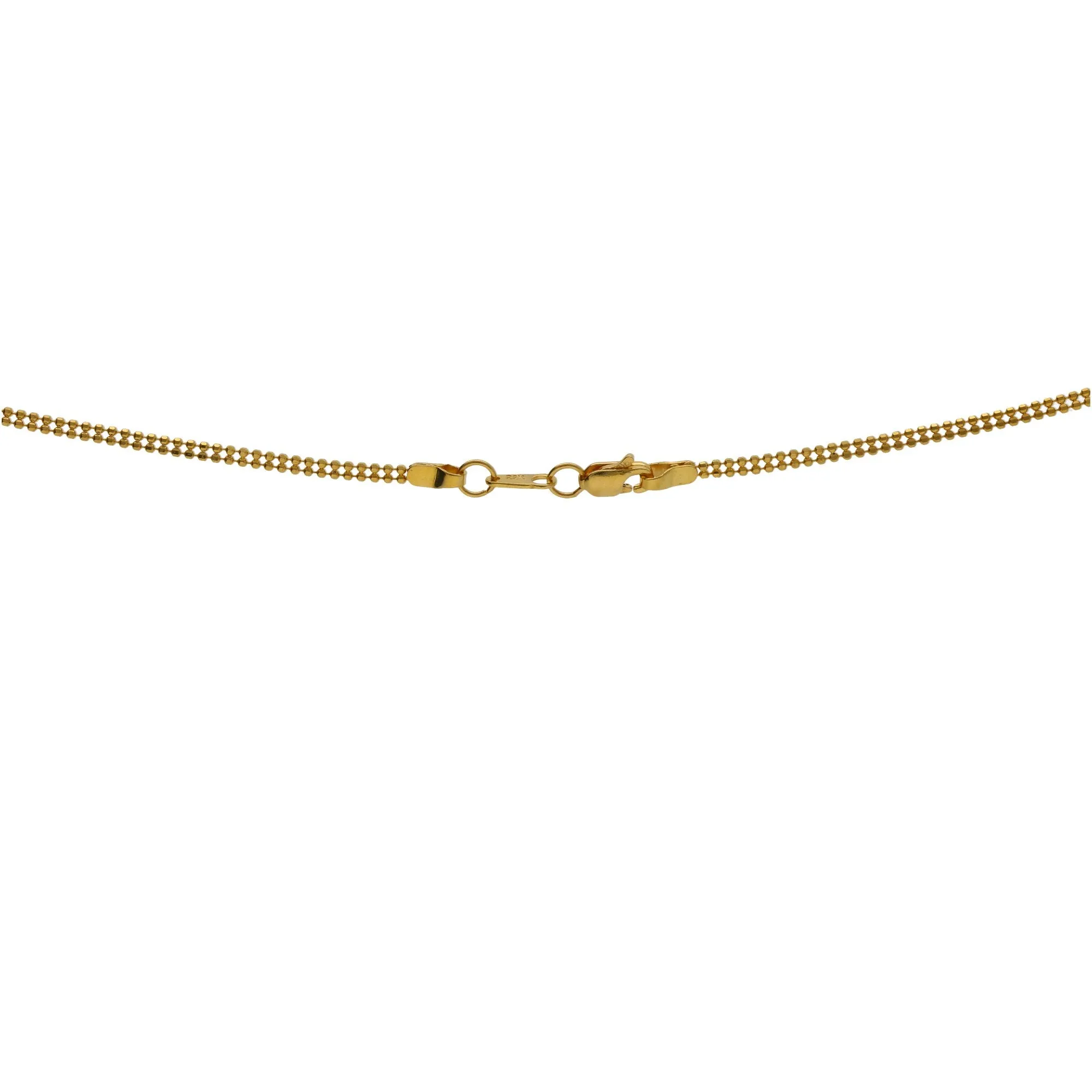 22K Yellow Gold Singapore Classic Chain W/ Length 16inches