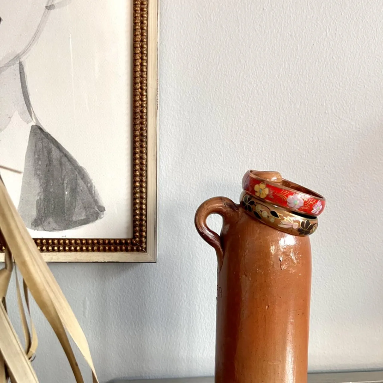 70s Hand Painted Bangle Set