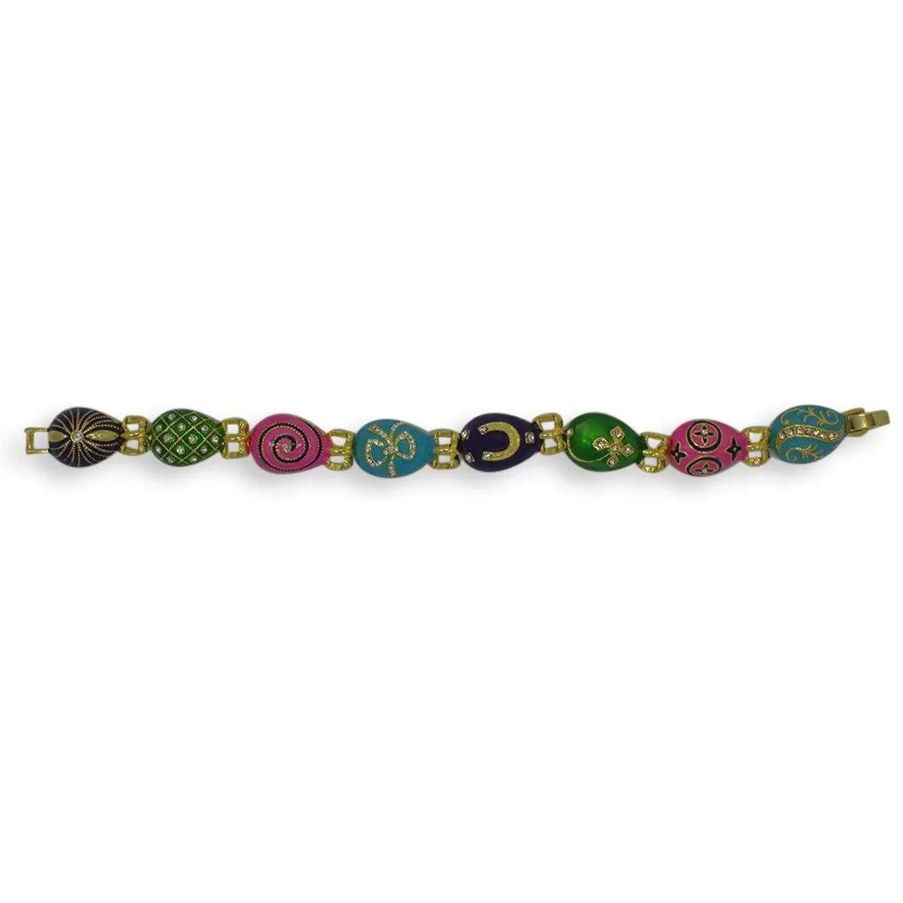 8-Inch Royal Eggs Charm Bracelet