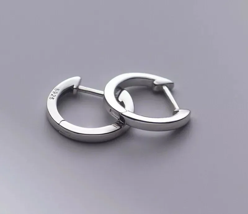 925 Sterling Silver Huggie Hoop Earrings | Women's Jewelry | Ideal Love Gifts