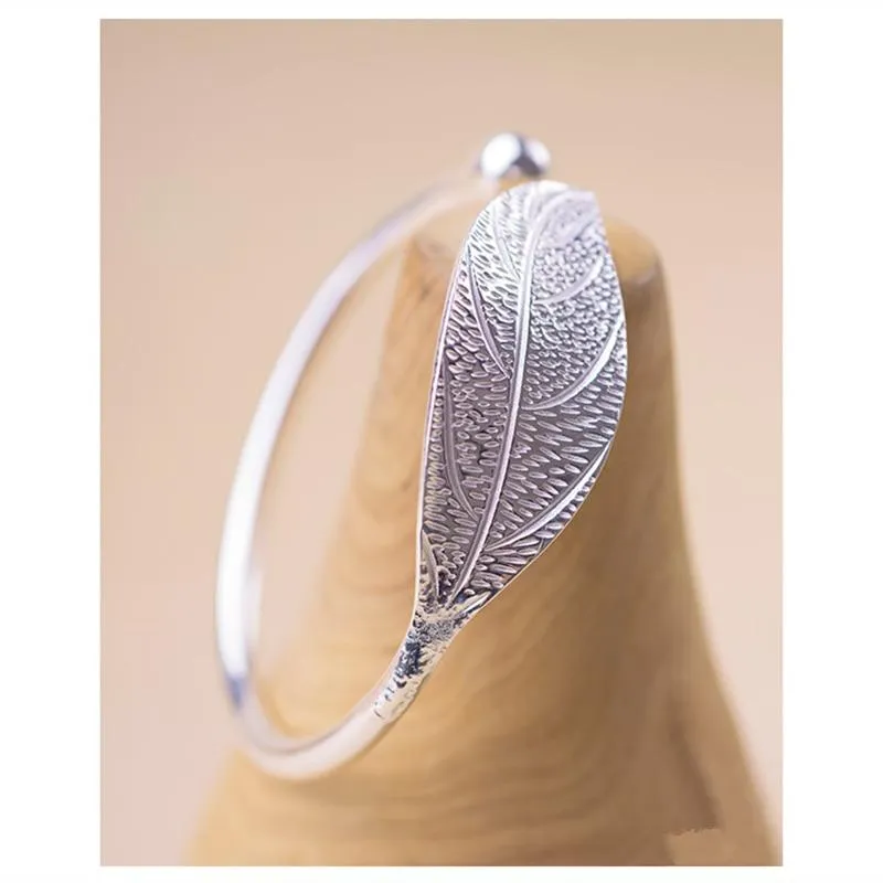 925 Sterling Silver Leaf Bracelets
