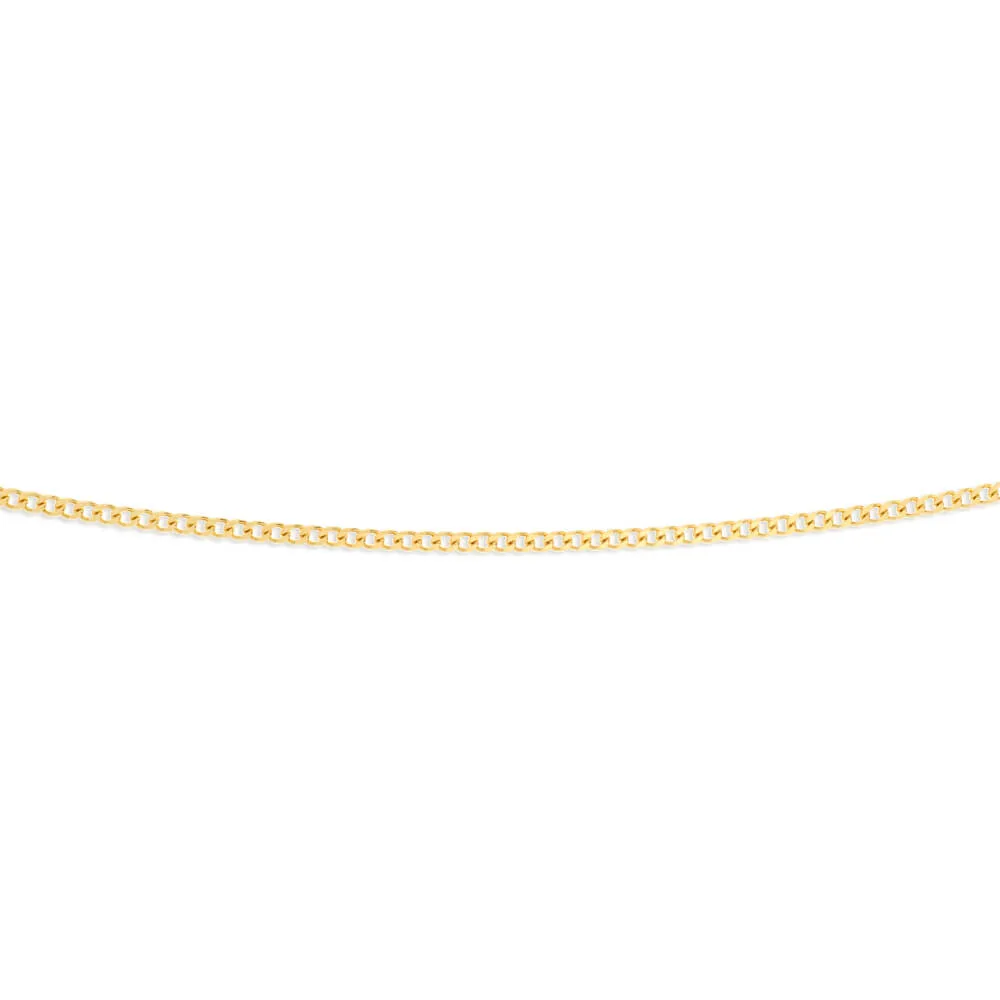 9ct Yellow Solid Gold 40cm 70 Gauge Curb Chain