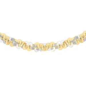 9K 2-Colour Gold 2.5mm Tocalle Chain /18’’