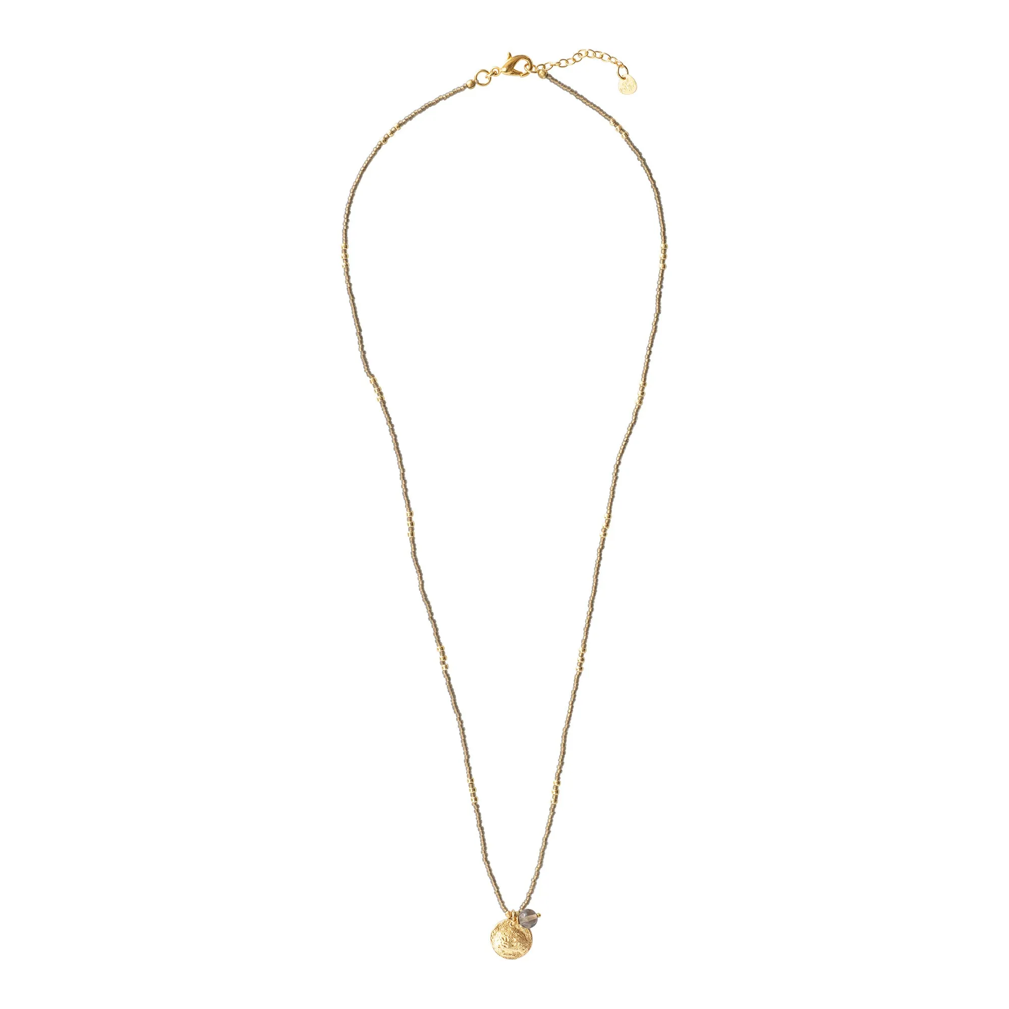 A Beautiful Story - Timeless Smokey Quartz Gold Necklace