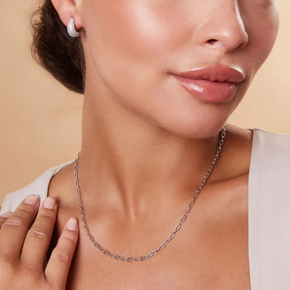 Achara Classic Cable Chain 18 Inch Necklace