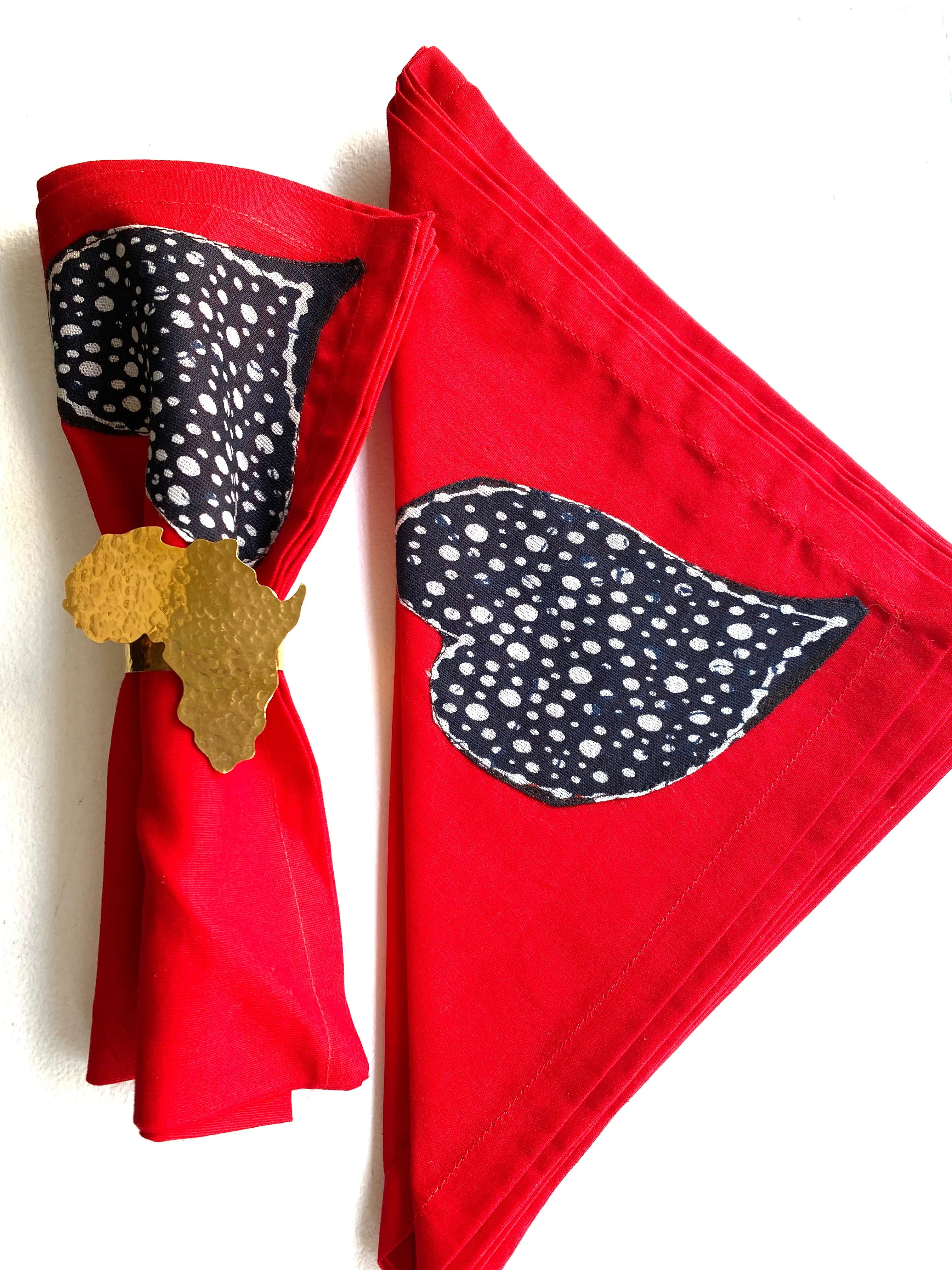 Africa Napkin Rings-Gold
