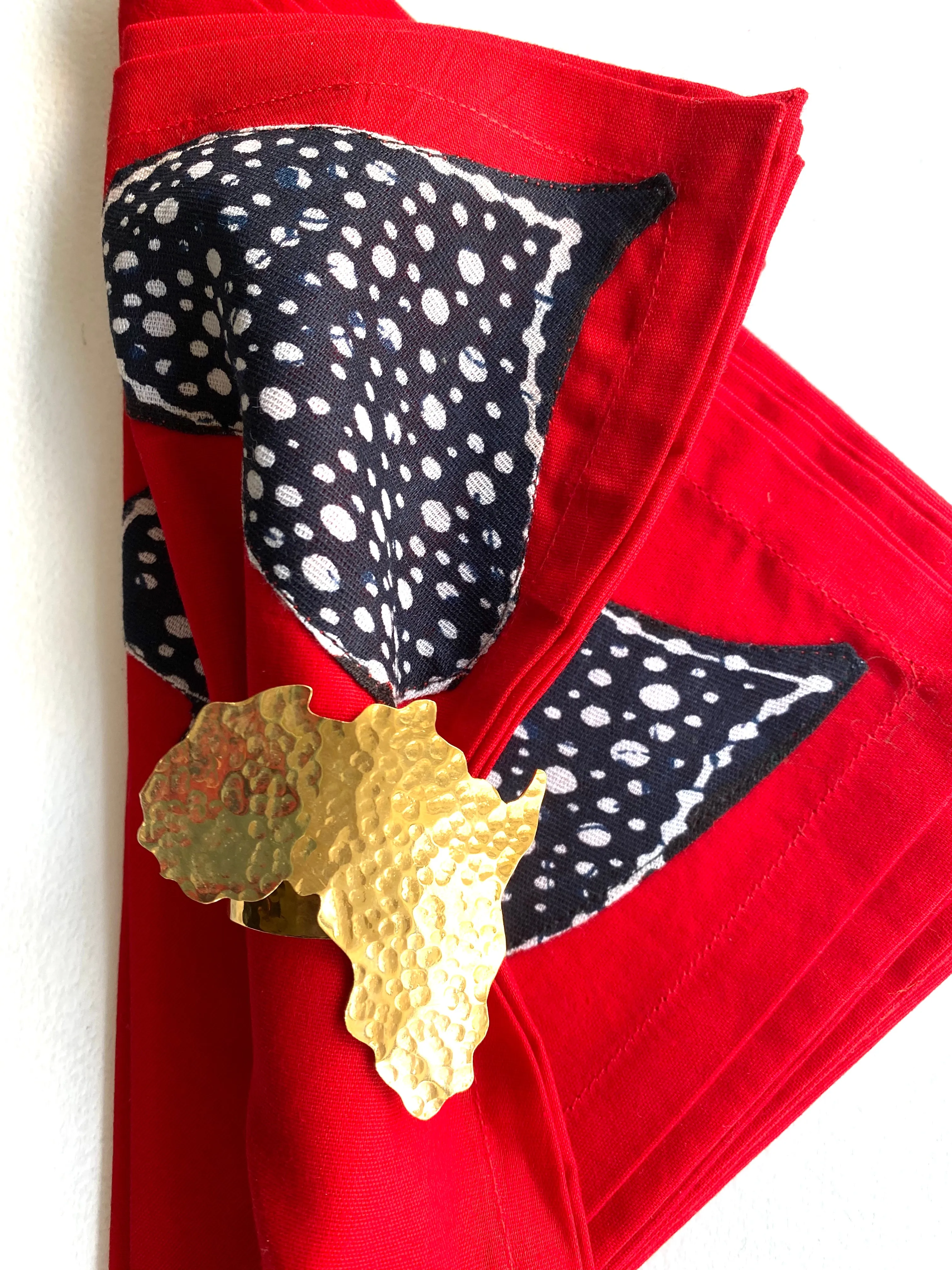 Africa Napkin Rings-Gold