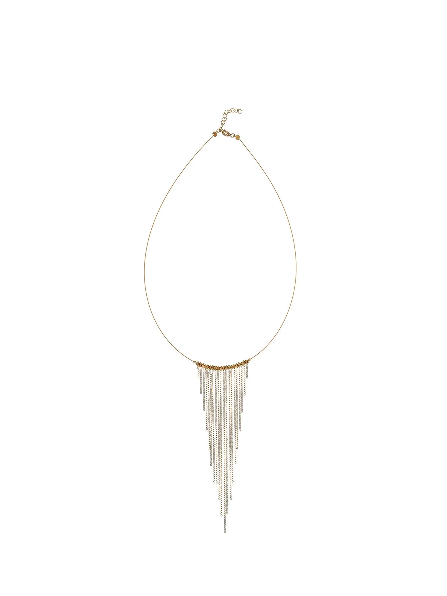 Alisia Short Necklace with Fringed Chains