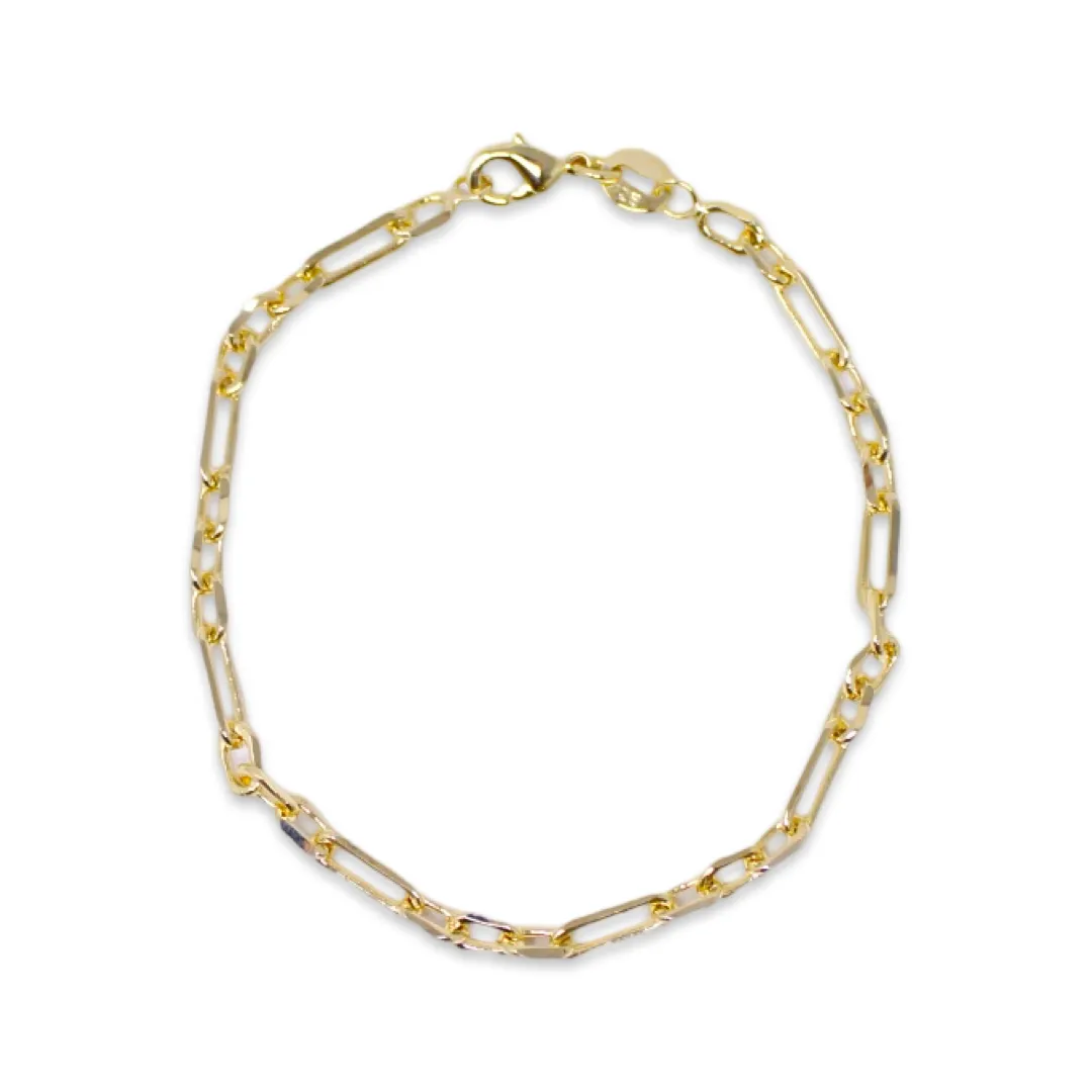 Alternating Link Chain Bracelet