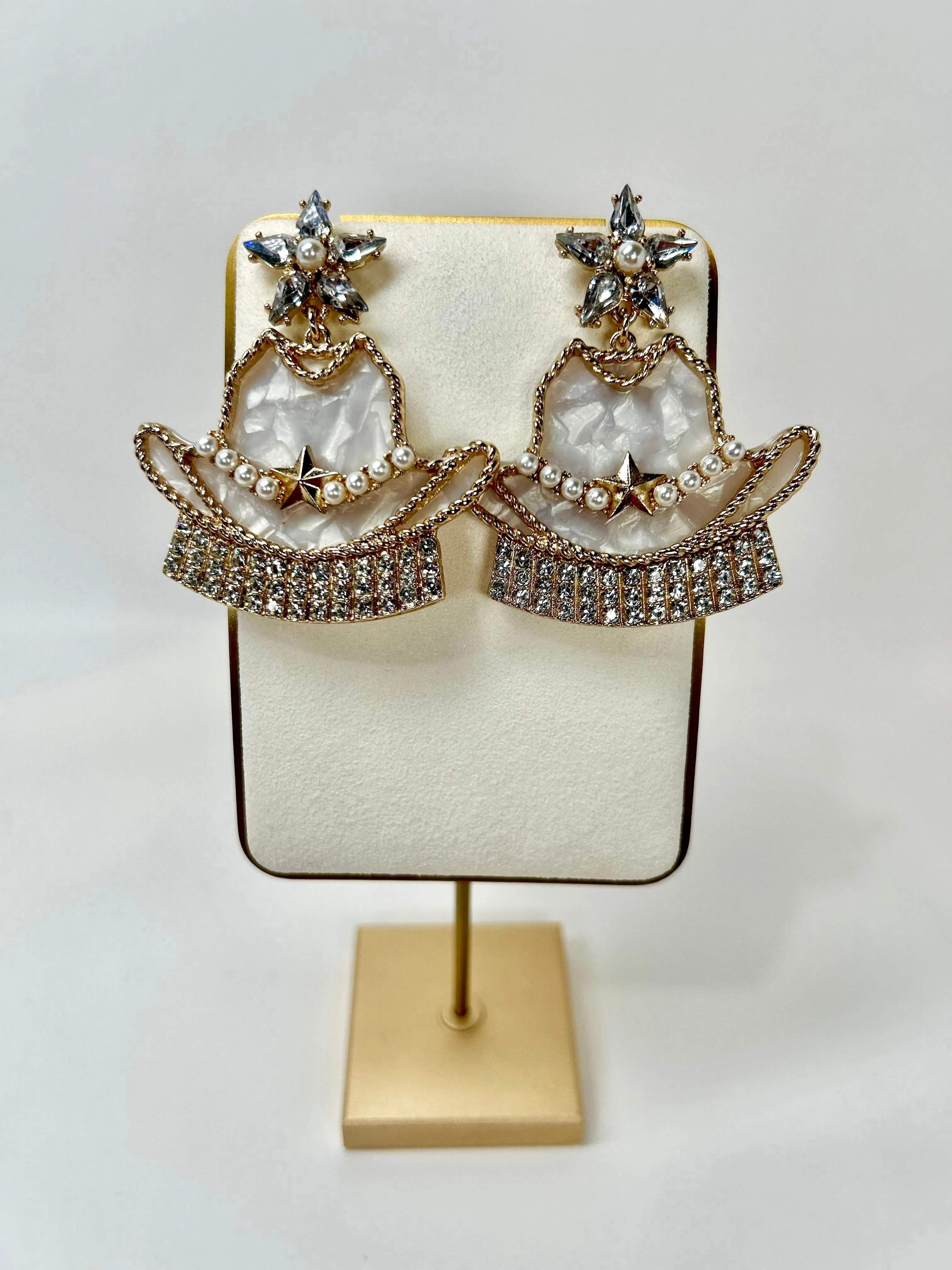 Anna - Star-Cowgirl Hat Earrings