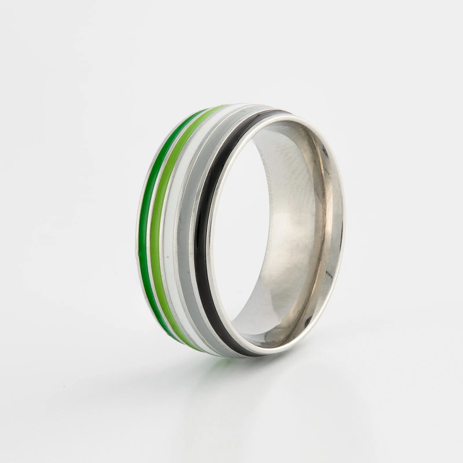Aromantic Pride Stainless Steel Ring