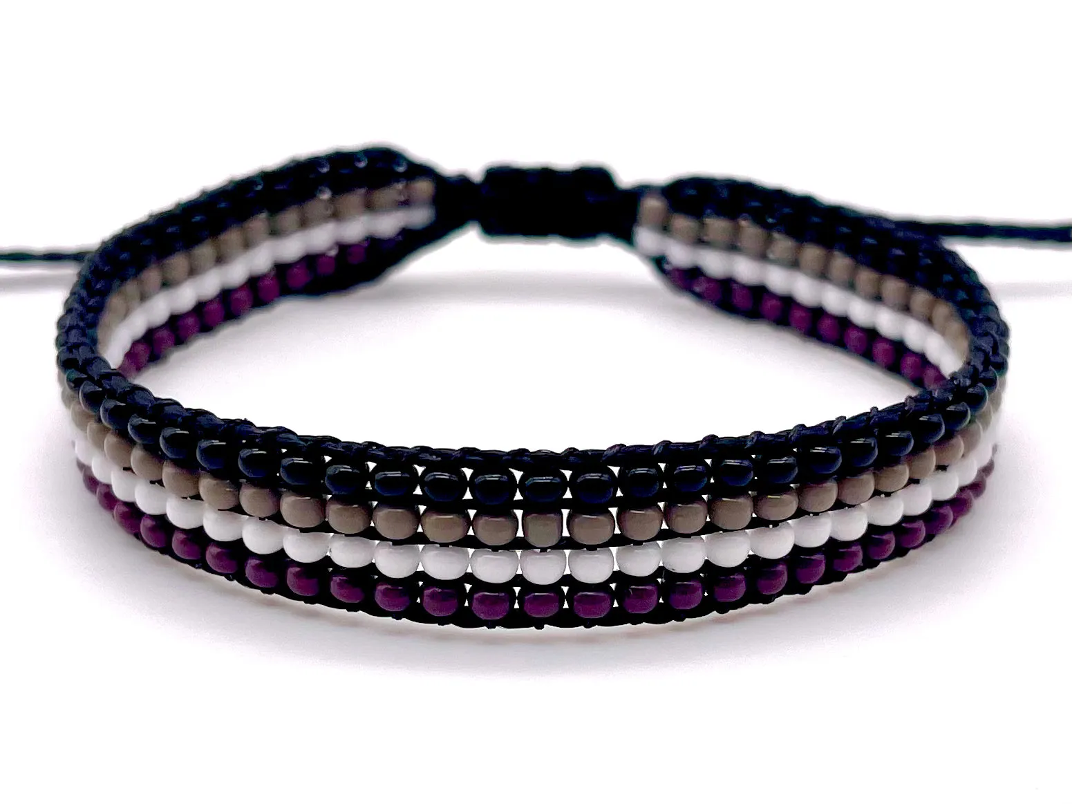 Asexual Pride Flag Adjustable Bracelet