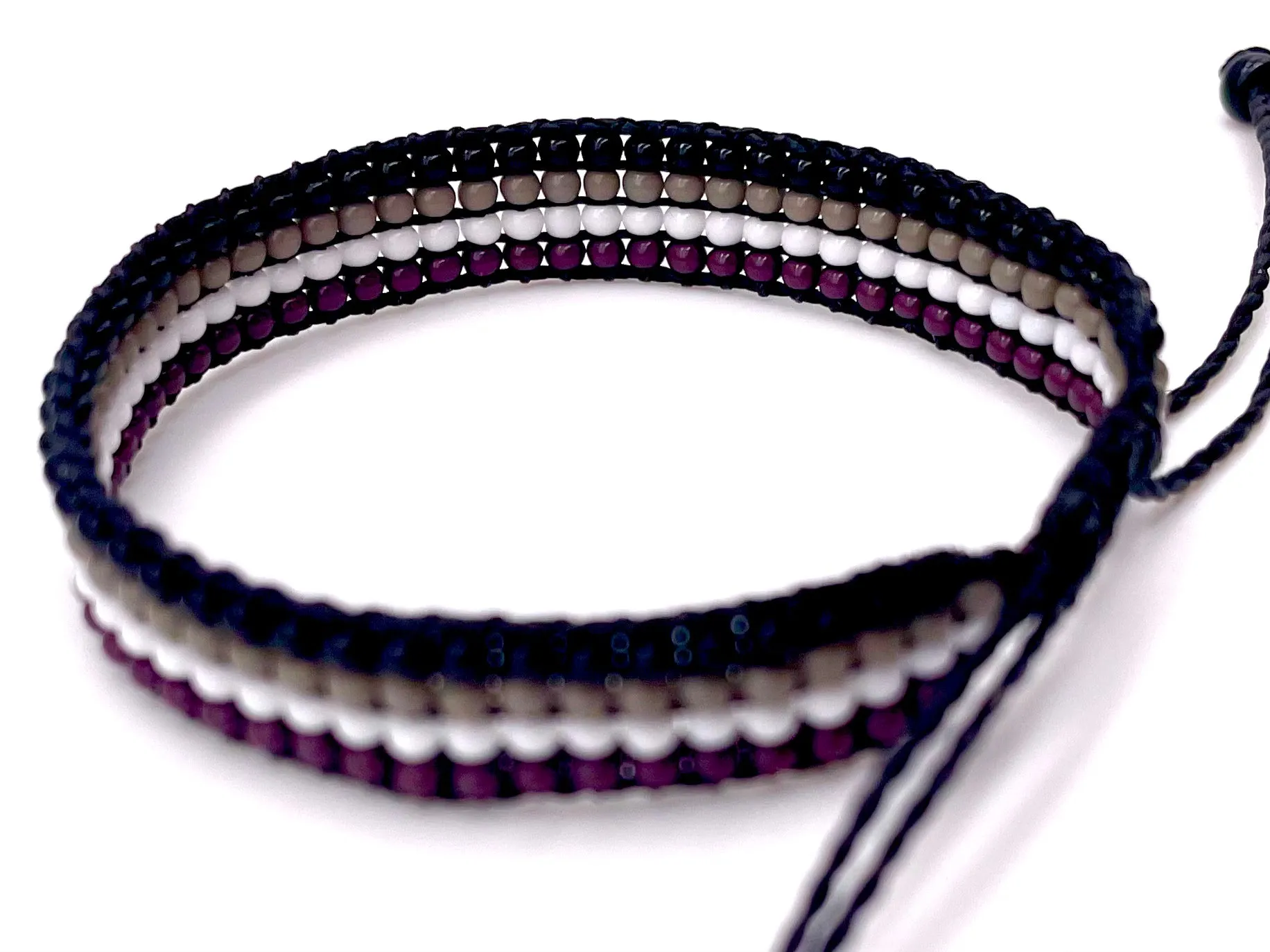 Asexual Pride Flag Adjustable Bracelet