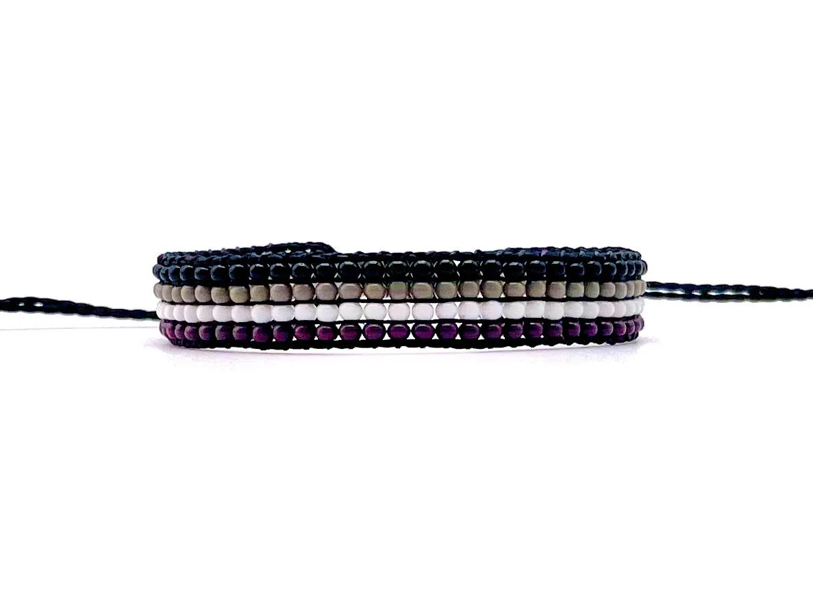 Asexual Pride Flag Adjustable Bracelet