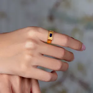 Astra Ring Navy Blue