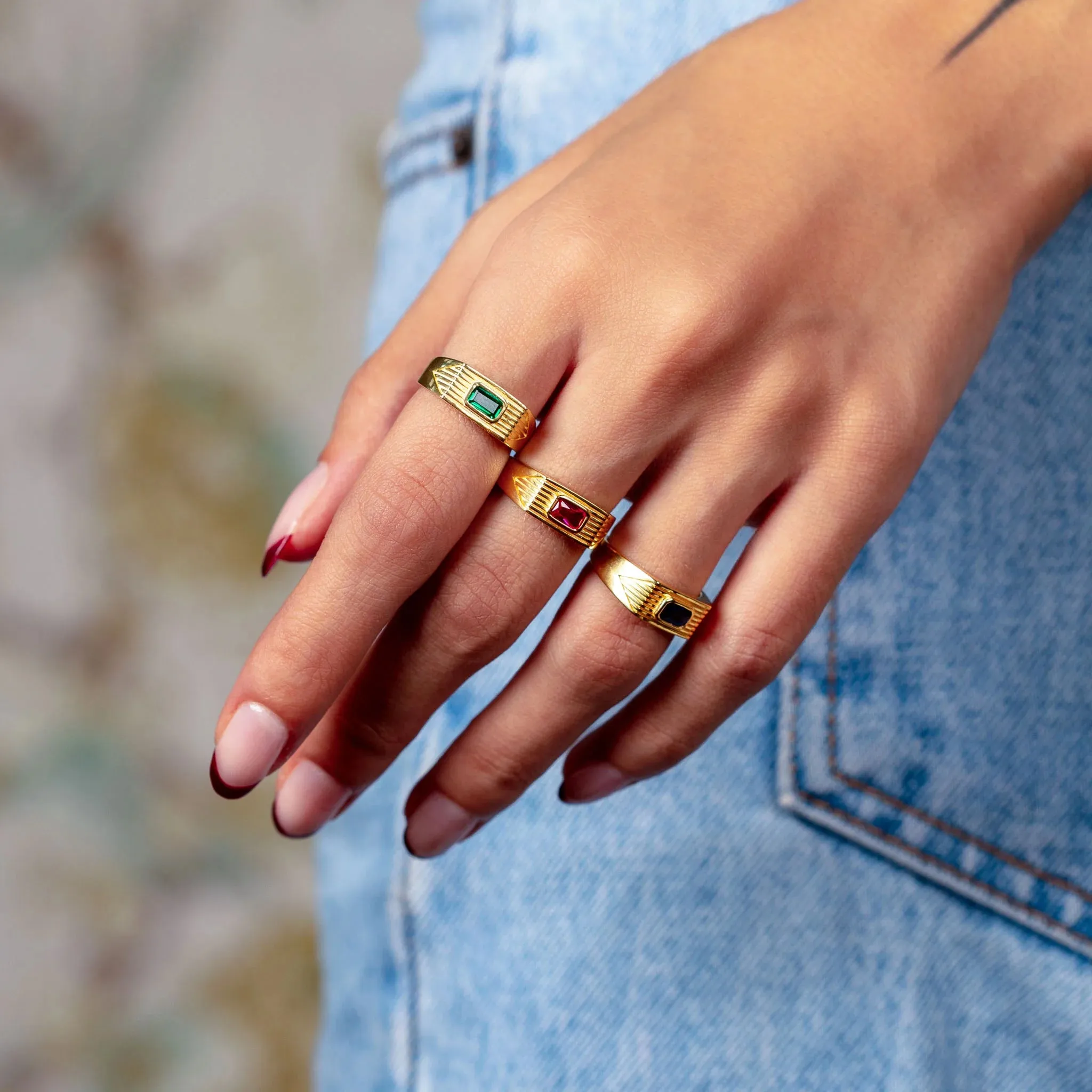Astra Ring Navy Blue