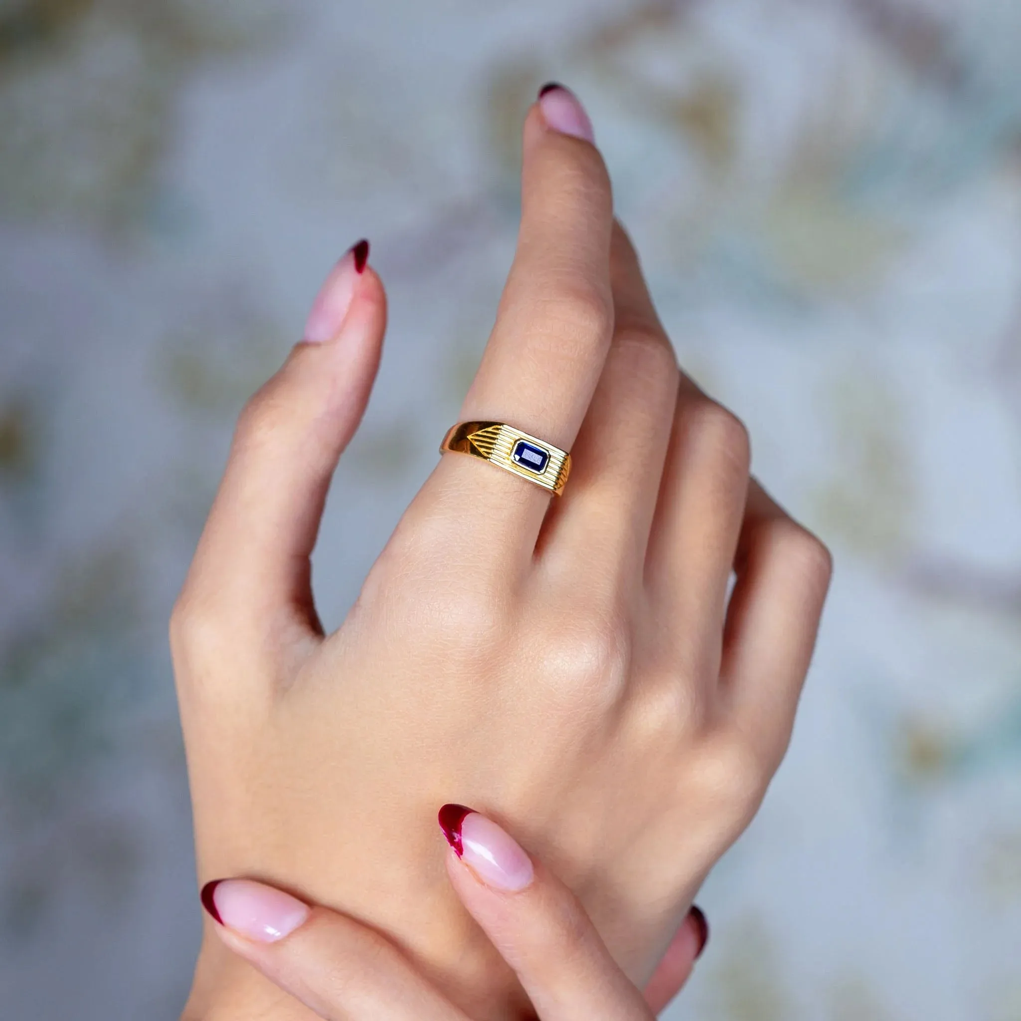 Astra Ring Navy Blue