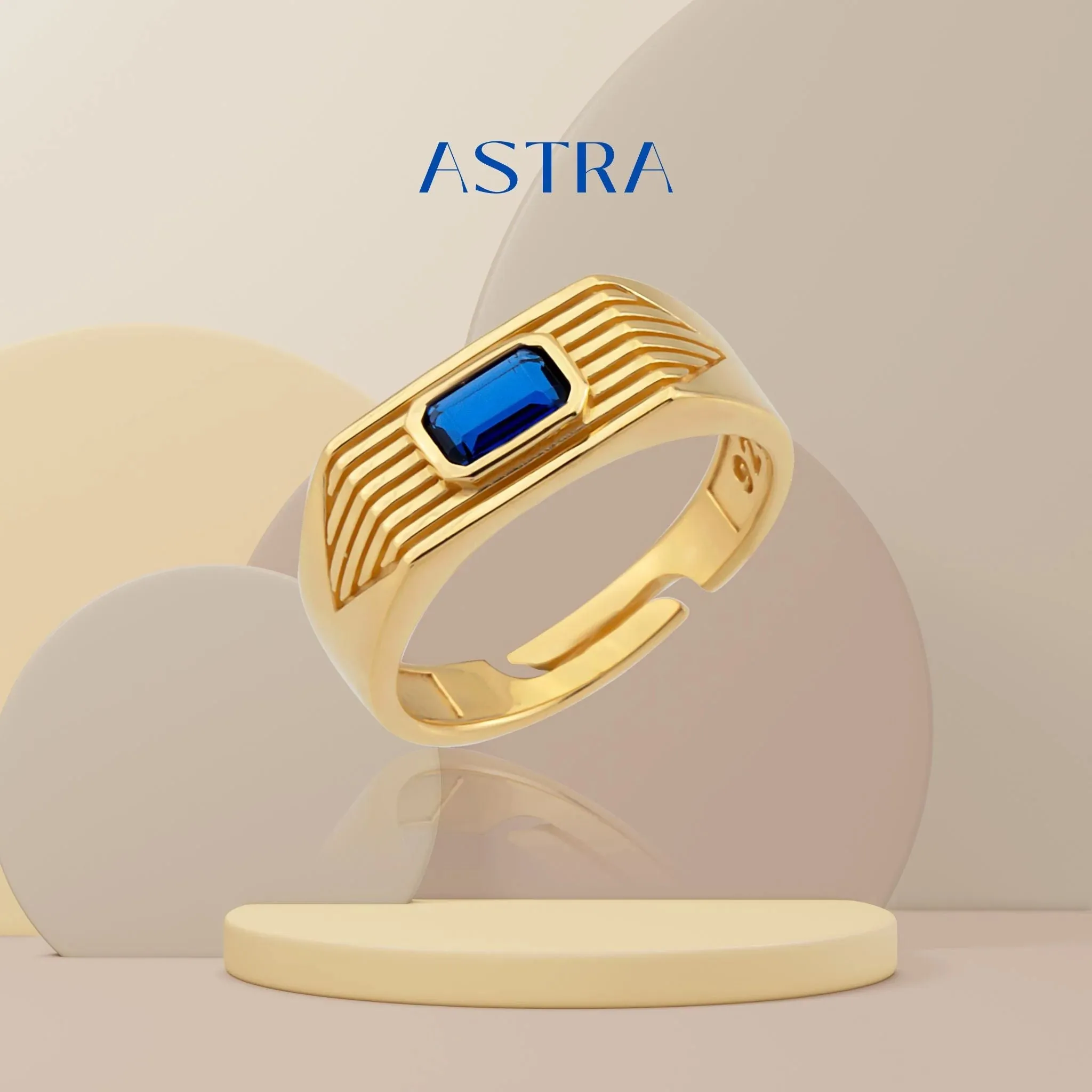 Astra Ring Navy Blue
