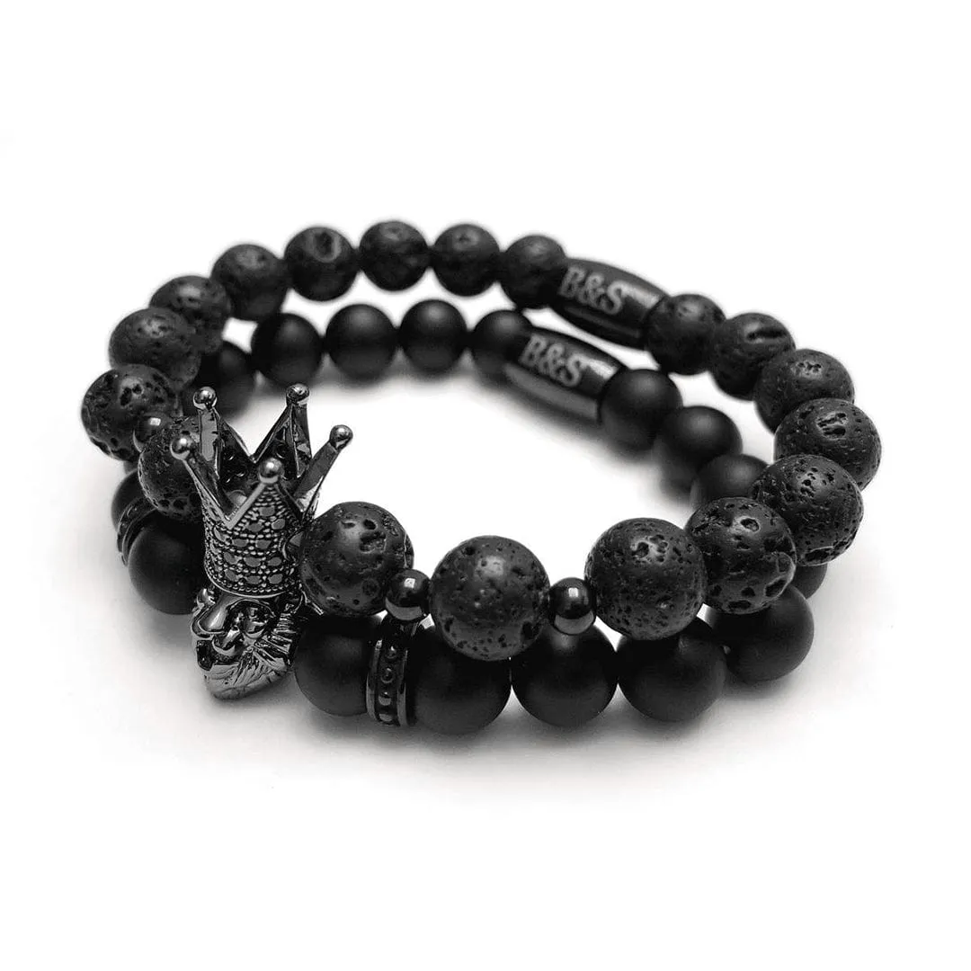 Black Crowned Lion Set