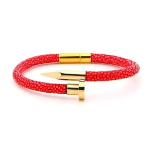Bravura Leather Nail Bracelets