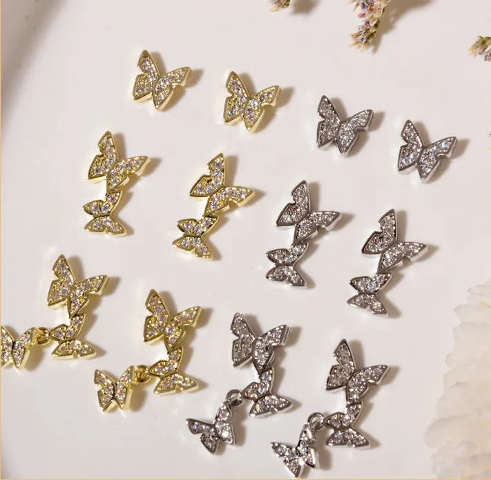 Butterfly Chains nail art
