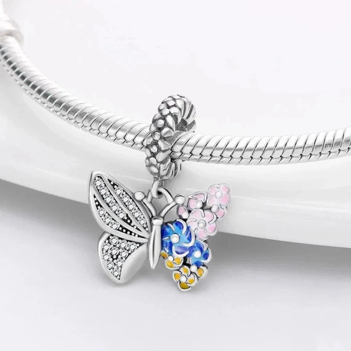 Butterfly Flower Charm