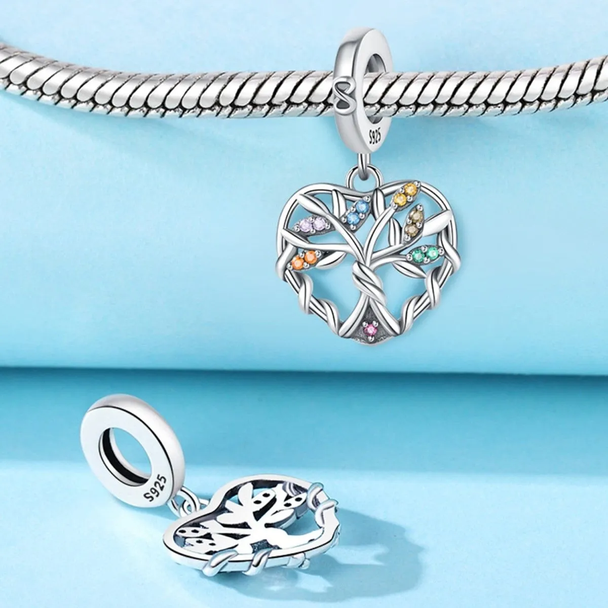 Celtic Heart Tree of Life Charm
