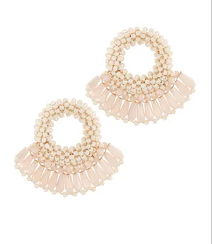 Circle Beaded Earrings