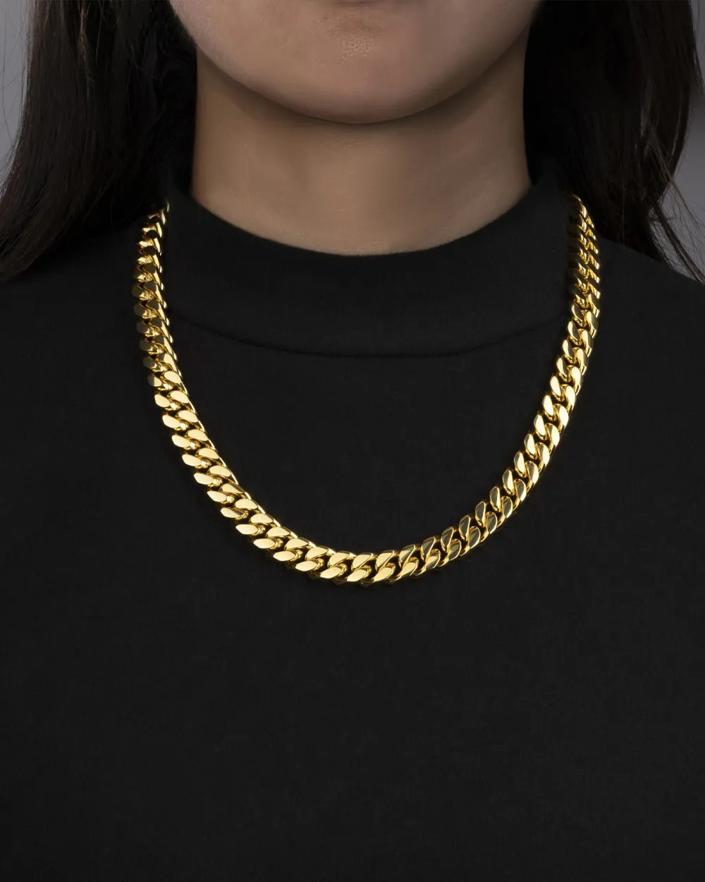 CLEAN BOXED CUBANA CHAIN. - 12MM 18K GOLD